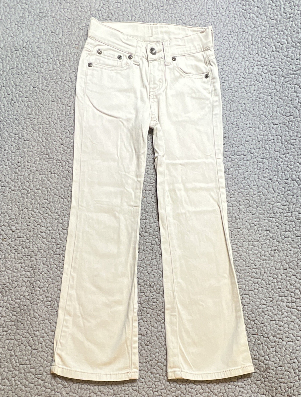 Faded Glory Tan Jeans Little Girls Size 6 Small Slim